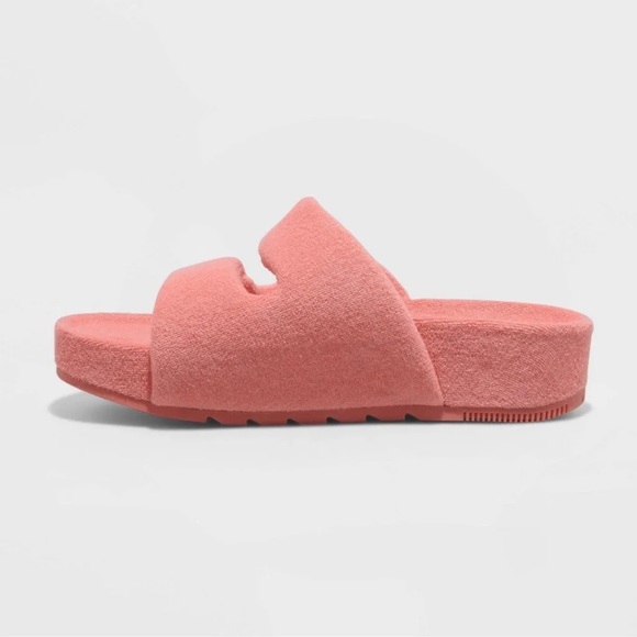 Womens Remi platform slides - a new day - coral orange - multiple sizes - new - Picture 2 of 8